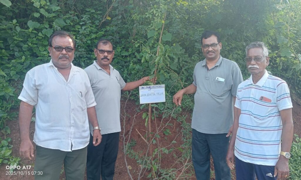 జేడీ ఫౌండేషన్ ఆధ్వర్యంలో సంతోష్ నగర్ – వెంకటాపురం రోడ్డులో మొక్కల సంరక్షణ కార్యక్రమం