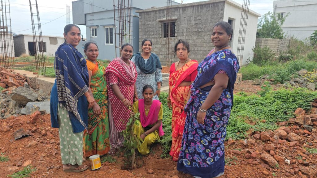గవర్నమెంట్ వన్ సెంట్ లే-అవుట్‌లో మొక్కలు నాటే కార్యక్రమం